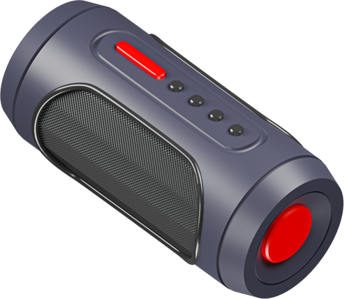 Portable bluetooth speaker icon 3d render